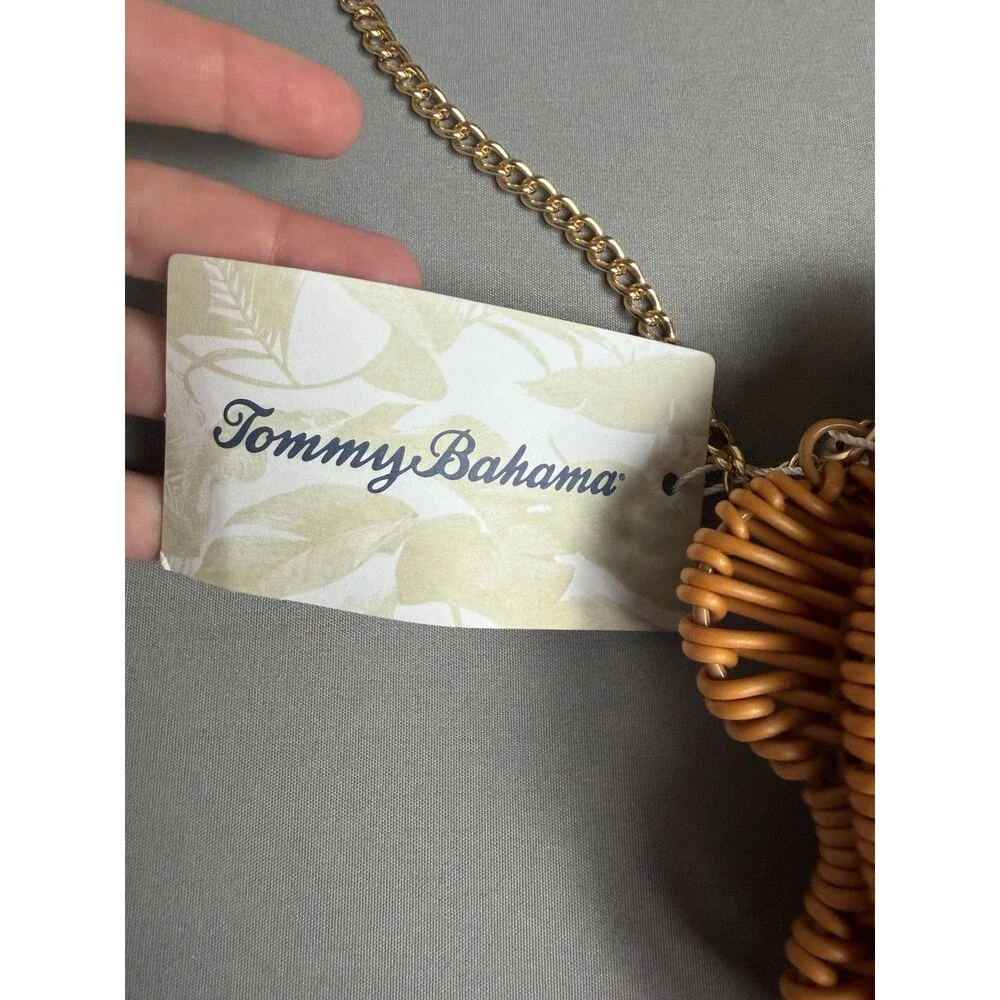 Tommy Bahama Seahorse Wicker Crossbody Bag Viral Mini Purse NWT - Picture 4 of 10